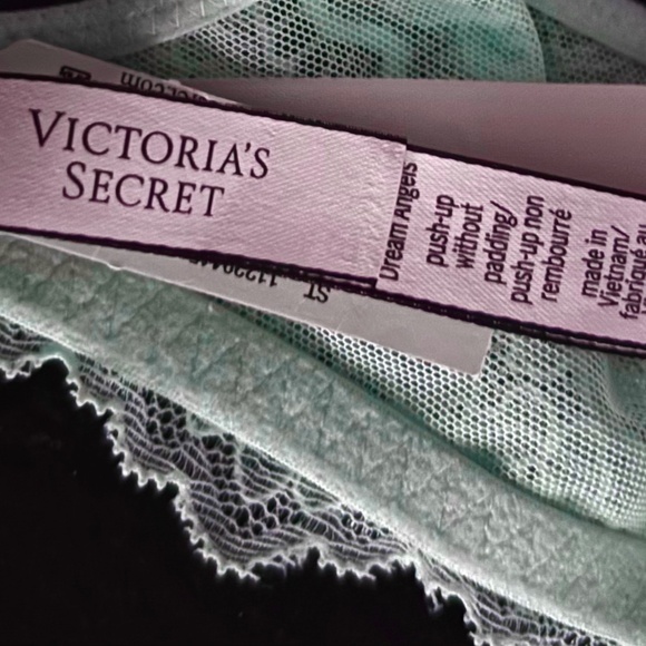 Victorias Secret Bra Dream Angels Unlined Uplift Green Shimmer Nwt 36C - Picture 5 of 6